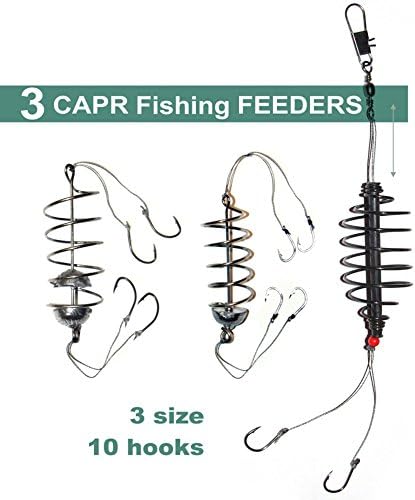 Elfishes 4 Carp Spring Fishing Feeder Fishing Hook Rig Coarse Bait Fishing Tackle