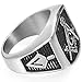 Retro Vintage Stainless Steel Masonic Ring Size 7-15 (13)