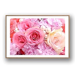 Framed Canvas Wall Art for Living Room, Bedroom Rose Flowers Canvas Prints for Modern Home Decoration Ready to Hang - 16"x24" inches