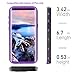 Samsung Galaxy S9 Plus Case Waterproof, Shockproof Case, Heavy Duty Clear Bumper Case with Built-in Screen Protector Desgin for Galaxy S9+ Plus (6.2 Inch,Purple)