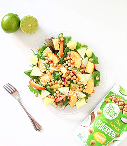 The Good Bean Chickpeas Snacks, Thai Coconut Lemongrass, Gluten Free and Non-GMO, 6 Ounce