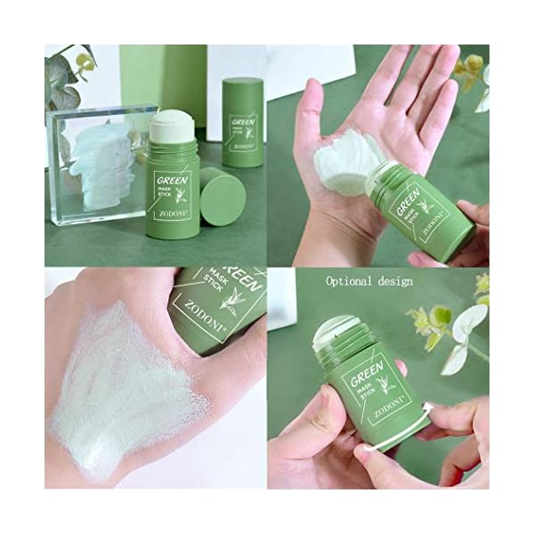 Green Tea Purifying Stick Mask for Face Facial Skin Care Product Green Tea Clay Moisturizer Oil Control Face Mask…