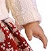 WARMSHOP American Girl Doll 18 inch Cute Reindeer Snowman Print Sweater Outfit Set Lovely Dress up Clothes (Red)