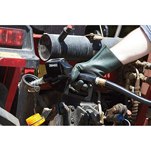 Roughneck Auto Shutoff Fuel Nozzle with Digital Meter — 3/4in. Inlet/15/16in. O.D. Spout, 16 GPM