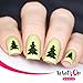 Whats Up Nails - Christmas Nail Vinyl Stencils 4 pack (Candies, Pine Tree, Ornament, Bow) for Nail Art Design