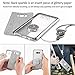 OCYCLONE Galaxy S8 Case, Glitter Cute Phone Case for Women Girls with Kickstand, Bling Diamond Rhinestone Bumper with Ring Stand Compatible with Galaxy S8 Case for Girl Women - Silver
