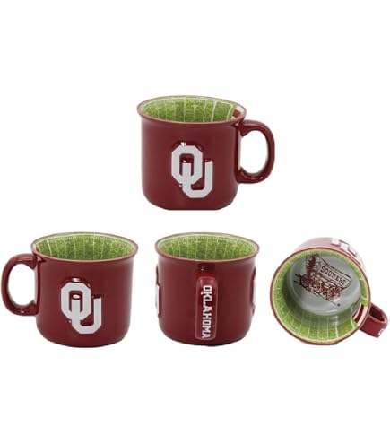 Amazon.com: RFSJ INC. Oklahoma Sooners 16 oz Ceramic Mug : Sports & Outdoors