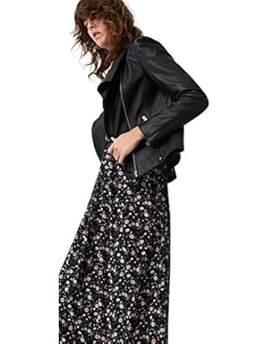 Women's Zip Leather Jacket