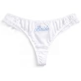 xo, Fetti Ruffle Bride Thong | Embroidered Underwear, Bridesmaid Gift, Bridal Shower Lingerie, Outfit Accessory