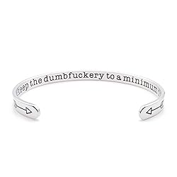 Dczosily Inspirational Cuff Bracelets for Women