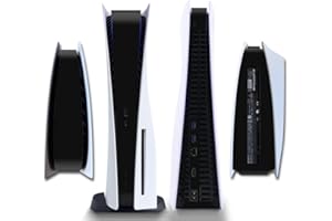 Side Protective Film Sticker PS5 Disk Edition Skin Sticker Decal Cover for PS5 Console (Black)