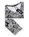 SunnyLady Women Print Long Sleeve Flared Tunic Top