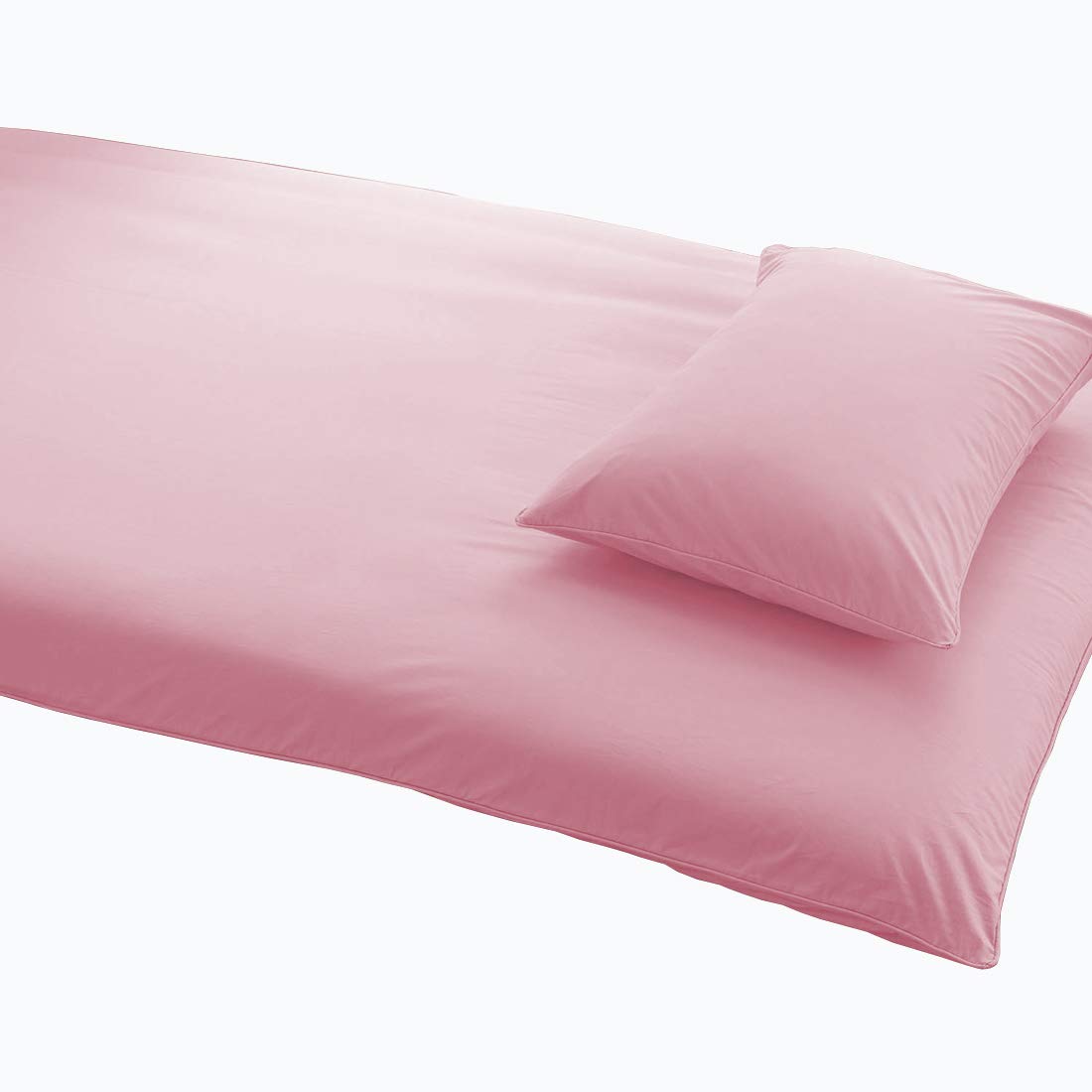 敷き布団カバー シングル 綿100％ 敷布団カバー 敷きぶとんカバー 敷きカバー 敷きシーツ 敷カバー 洗い替え 防ダニ 抗菌 (ピンク, シングル・105×215cm)
