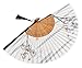 Amajiji Japanese Traditional Retro Craft Handhelp Folding Fan,Portable Women Bamboo Hand Fan,8.66