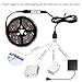 Abtong LED Strip Lights Battery Operated USB Powered TV Backlight, LED Strip Battery Powered with RF Remote Waterproof RGB LED Strip Rope Lights Multi Color Changing, 2M/6.56ft