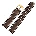 WOCCI Watch Band - Vintage Leather Watch Strap with Gold Buckle, Choice of Color and Width (14mm,18mm,19mm,20mm,21mm or 22mm)