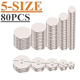 5-Sizes Neodymium Rare Earth for Magnets,Hooks, Disc,Permanent, Building, Scientific, Craft