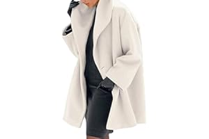 Maiyifu-GJ Womens Wool Blend Coat Single Breasted Trench Jackets with Hood Winter Casual Shawl Collar Overcoat Outerwear