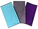 Workout Towels Sports Towel Microfiber Sweat Towels Set, Multi-Purpose Gym Towel, Fast Drying & Super Soft, for Sports, Fitness, Gym, Yoga, Travel, Camping & More 3 Pack (Light Blue+Grey+Purple)