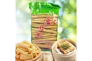 MEKOMAN 300 Grams of Dried Beancurd Rolls Sticks: Vegan Protein, Low-Fat, and Delicious in Stir-fries, Soups, Salads, Buddha's Delight, Mapo Tofu, Tofu Skin Rolls, Vegetarian Spring Rolls, Beancurd Pudding, Wonton Soup, Dumplings, Spring Rolls, Discover the Versatility of Beancurd in Every Bite!