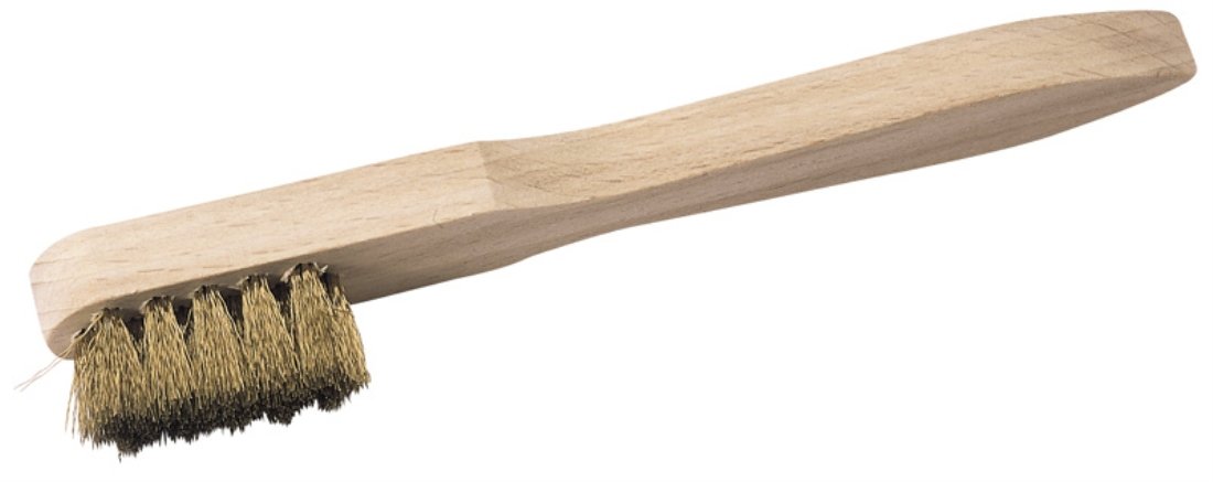 Draper Spark Plug Cleaning Brush | 150mm Rust Removal Tool| Wooden Handle | Paint Removal | Cleaning Hand Tools | 13157