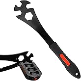 Oumers Bike Pedal Wrench, Bicycle Pedal Removal Tool Spanner with 323mm Extra Long Handle Multifunctional 15mm 16mm Pedal Rem