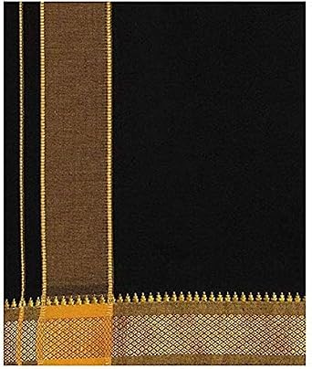Stylesindia Farbige Bordüre Pentex Dhoti Mundu Vesti 2 M, Grau Stylesindia Farbige Bordüre Pentex Dhoti Mundu Vesti 2 M, Grau