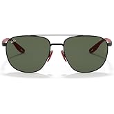 Ray-Ban Unisex Rb3659m Scuderia Ferrari Collection Square Sunglasses