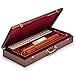 Yellow Mountain Imports American Mahjong Set, The Classic - with 166 Tiles, Vintage Rosewood Veneer Case, and Other Mahjong Accessories