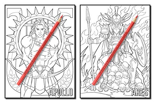 Download Greek Mythology An Adult Coloring Book With Powerful Greek Gods Beautiful Greek Goddesses Mythological Creatures And The Legendary Heroes Of Ancient Greece Fantasy Coloring Books For Adults Pricepulse