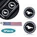 3Pcs Tough Car Logo Vehicle Travel Auto Cup Holder Insert Coaster Can for Mustang All Models