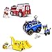 Paws Patrol Chase's Spy Cruiser, Marshall's Ambulance, & Super Pup Rubble's Crane - Vehicle and Figure Combo Set (all three work with Paw Patroller)