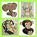 Curtain Critters ALELLN230510COL Plush Safari Elephant and Lion Collector Set