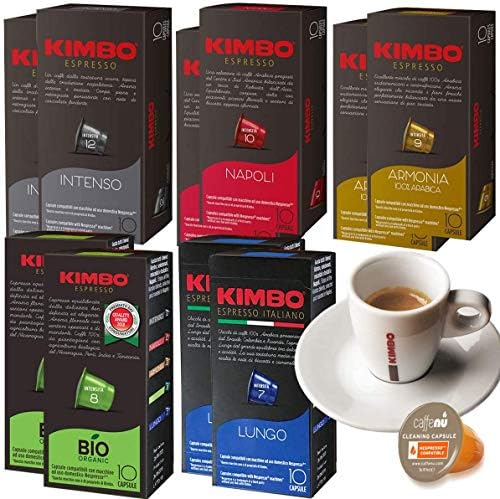 ネスプレッソ カプセル 互換 キンボ コーヒー 5種 2箱 各10カプセル 合計100 カプセル