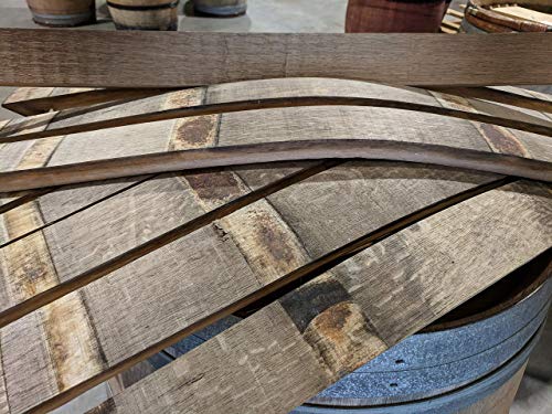 Midwest Barrel Company Authentic White Wine Oak Barrel Staves, Set of 10 Staves