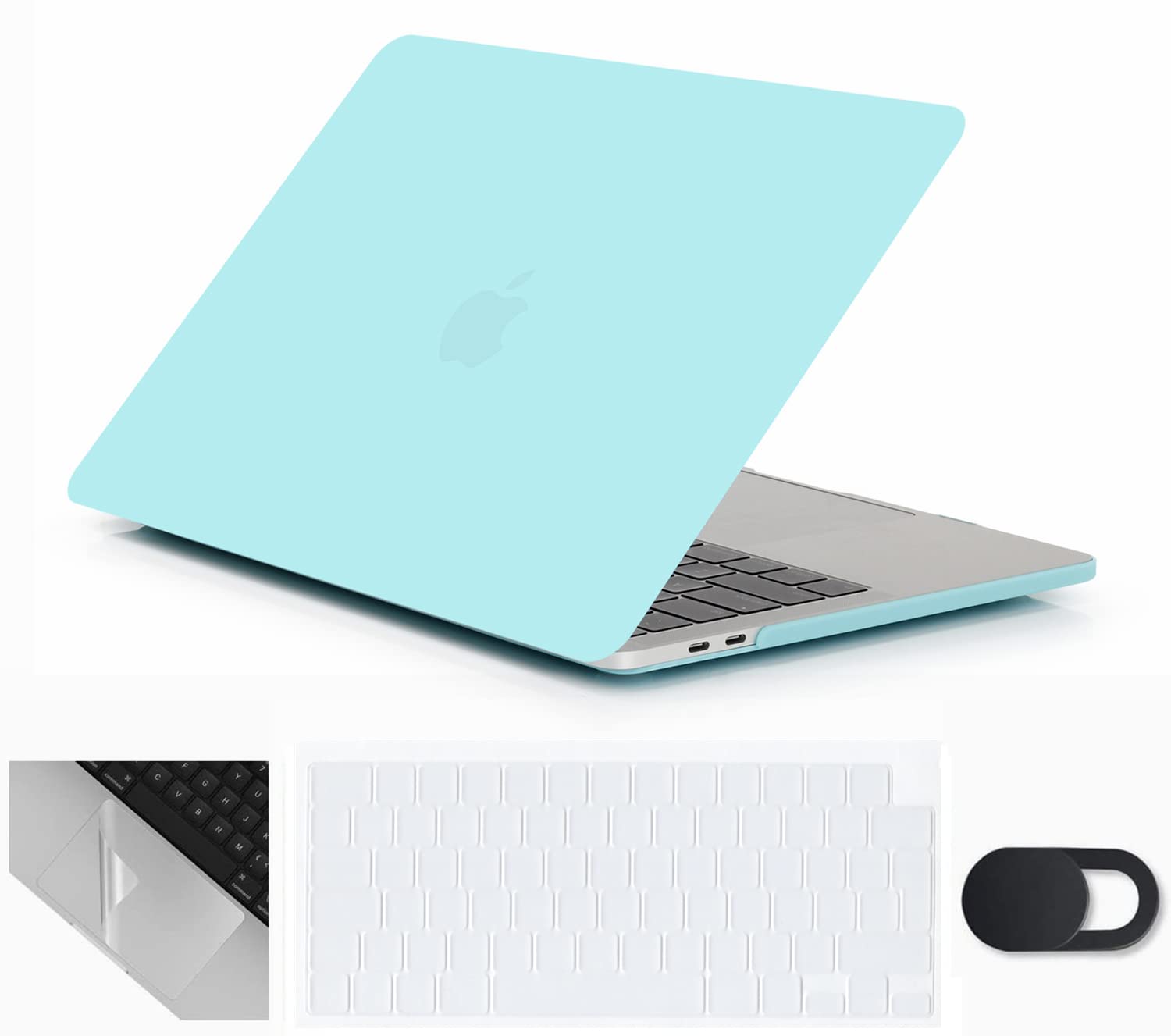 Se7enline Compatible with 16 inch Macbook Pro Case 2021 2022 2024 2023 M4 M3 M2 M1 A2485 A2779 A2991 A3403 Matte Laptop Case with Keyboard Skin & Touchpad Protector & Webcam Cover,Turquoise Blue