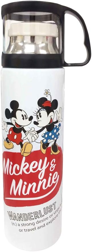 Amazon ミッキー ミニー キャラクター コップ付きステンレスボトル 480ml 保冷 保温 並行輸入品 水筒 マグボトル オンライン通販