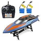 Gizmovine RC Boat Toys, Remote Control Boat for Pools and Lakes 2.4GHz High Speed RC Racing Boats for Adults & Kids + Bonus Battery