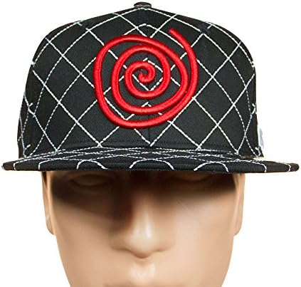 Toto Crisscross Flat Brim Hat - Black / Red (Large)
