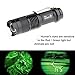 Ultrafire Green Light Flashlight Hunting Flashlights Green Color Torch 7W Mini Flashlight Portable Torch 3-Modes Adjustable Focus Waterproof Lamp