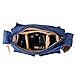 Kattee Men's Canvas Cow Leather DSLR SLR Vintage Camera Shoulder Messenger Bag Blue