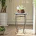 Giantex Outdoor Side Table, Mosaic Patio Table, 14inch Accent Table Plant Stand, Ceramic Tile Top Metal Frame, Small End Table Porch Beach Patio Garden Balcony Poolside