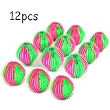 Pet Hair Remover for Laundry - Non-Toxic Reusable Dryer Balls Washer and Dryer Ball Remove Long Hair from Dogs and Cats on Clothes in The Washing Machine 12 Packs