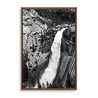 Framed Canvas Wall Art Waterfall Canvas Prints Home Artwork Decoration for Living Room,Bedroom - 16x24 inches