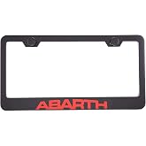 SunteeLong Abarth Black Racing Stainless Steel License Plate Frame Cover For Fiat ABARTH (1)