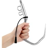 SANLIKE SUS304 Stainless Giant Saltwater Fishing Gaff Spear Hook | Anti-rust steel, 1/2‑12 BSW thread, sharp curved tip with silicone safety cap