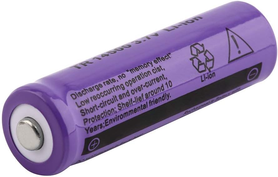 JIY 1pc TR 14500 3.7V 2300mAh Rechargeable Li-ion Battery for LED Flashlight