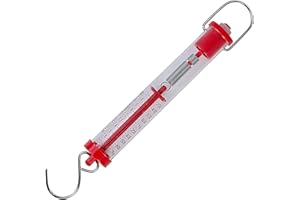 Sci-Supply Newton Force Meter Spring Scale - Max Capacity 2000g/20N, Dual Scale Labeled Red Scale (6)