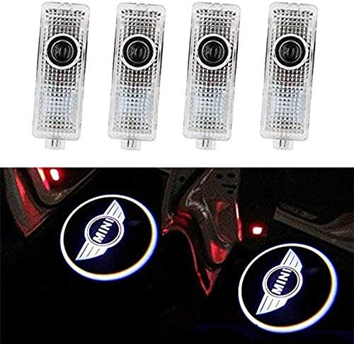 JIAFENG 4 PCS Car Door LED Lighting Welcome Lights Shadow Projector for Mini Cooper