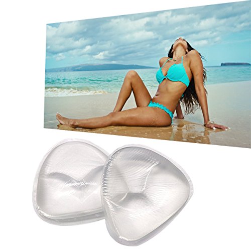 Silicone Breast Inserts - Waterproof Enhancers Bra Inserts A to D Cup for Swimsuits & Bikini